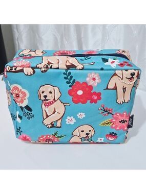 NWOT NGIL Puppy Cosmetic Bag